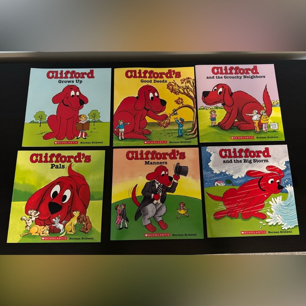Scholastic Clifford Storybook Collection - Red and Blue - 6 Books
